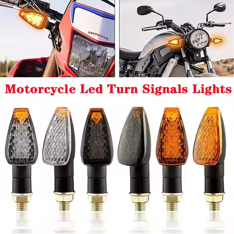 12V Motorcycle Turn Signals Turn Signal Light 14LED Turn Signal Indicator Amber Lamp Blinker LED Tur