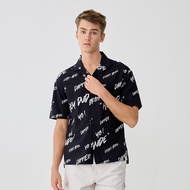 Dapper x Khaki Bros - Hawaii Shirt Relax Fit - เสื้อยืดคอกลม ทรง Relax Fit - DAMBCS_BK_2010KB