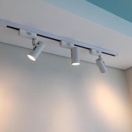 3 Set Cafe Track Light Led Spotlight 7Watt E27 Rail 1 Meter Halogen Led