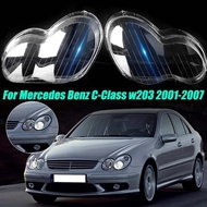 Car Headlight Lens Cover For Mercedes Benz C-Class W203 C180 C200 C230 C260 C280 2001-2007 Headlamp 