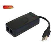USB Fax Modem Dual Port USB2.0 56K V.92 V.90 External Modem Driver for Win 7 8 10 XP Receive Send Fa