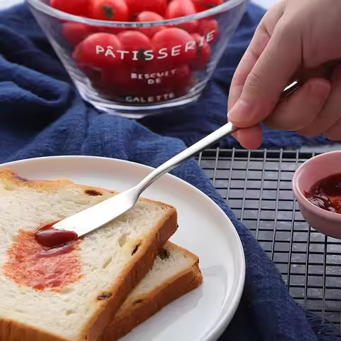 Cream spatula Butter Knife Cheese Cutter Stainless Steel Cheese Dessert Jam Knifes Kitchen Gadgets C