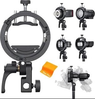Godox S2 Speedlite S 型支架 Bowens 支架,適用於 Godox V100 AD200Pro II AD400Pro AD200Pro V860II TT685 TT600 T