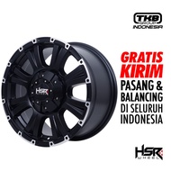 Velg mobil rush ring 16 HSR TSINGA Hole 5X114,3 ET30 Semi Matte Black