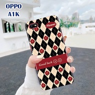 [H32] OPPO A1K Fashion Casing RED FLOWER Hardcase 3D Fullprint Kesing OPPO A1K - Casing OPPO A1K - S