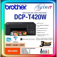 Brother DCP-T420W/T430W Wireless  Ink Tank Printer 3-in-1 Multifunction(Print/Scan/Copy/Wireless)