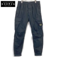 Stone Island 101531303 成衣染色彈性錐形工裝褲，尺寸 W33（二手）
