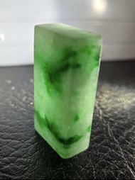 翡翠玉吊咀，厚身意境牌，糯種花青玉