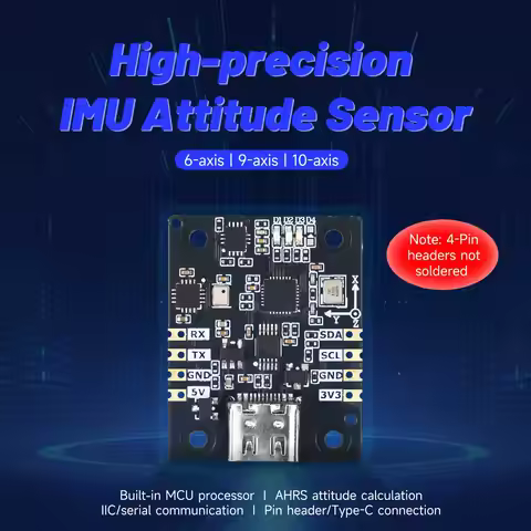 Yahboom IMU Sensor Module ARHS High-precision 6-axis/9-axis/10-axis Optional Support ROS1 ROS2 for R