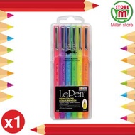 MARVY - #4300-6F 0.3MM LE PEN 螢光套裝