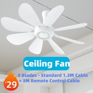 6 Blade 5V USB Kipas Syiling Ceiling Fan Mini Fans Mini Fans Air Conditioner Cooler Fans 吊扇