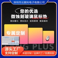 Micro-Etched Glass Mouse Pad Gaming fps Competition Fearless Contract csgo2 Game Anti-Slip Office Ho