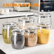 Airtight Plastic Container Large Capacity Transparent Leakproof Jar Spices Kitchen Storage Bekas Mak