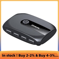 USB2.0 Printer Sharing Device 4 Ports 2 in and 4 Out 2 Computers Share Keyboard and Mouse Switch Sha