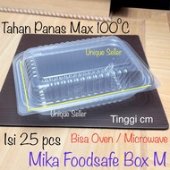 [Contents 25] Mika Lunchbox Foodsafe Box M Heat Resistant Size 16x11x7.5 cm Mika Foodbox Lunch Box F