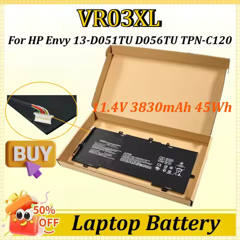 New VR03XL 11.4V 3830mAh 45Wh Laptop Battery for HP Envy 13-D051TU D056TU D046TU D025TU D104TU 81649