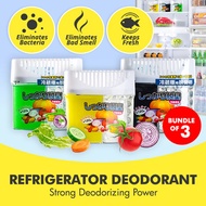 [Bundle of 3] Kinbata Refrigerator Fridge Deodorant Purifier Charcoal Dehumidifier Thirsty Hippo