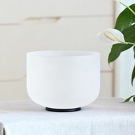 Hye-eun 6inch/7inch A B C D E F G Notes  Quartz Crystal Singing Bowl with Rubber Mallet and O-ring