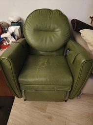 Osim 小天后 綠色單人電動按摩梳化