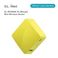 Gl.Inet Gl-MT300N-V2 (Mango) Wireless Vpn Portable Mini Router, Mobile Hotspot In Bag, Wifi Repeater