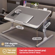 Liftable Multifunctional Folding Table Anti-Slip Laptop Bed Desk Study Work Multi-purpose Portable L