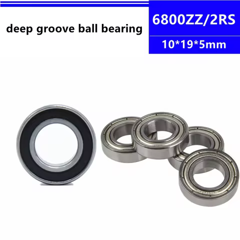 50pcs/100pcs 6800ZZ 6800-2RS L-1910ZZ 10*19*5mm thin wall deep groove ball bearing 6800Z 6800-2Z 680
