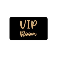 Acrylic DOOR SIGN - VIP ROOM - 20x12cm - Cafe/Restaurant Signage