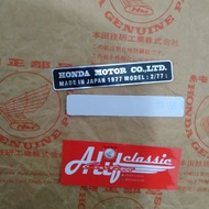 HONDA MOTOR CO STICKER HONDA XL125 FRAME STICKER HONDA XL125 STICKER MOTORCYCLE STICKER