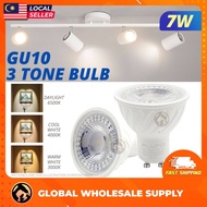7W GU10 LED Light Bulb 3 Colour Spotlight Track Light LED Bulb 3C Mentol LED Ceiling Downlight Eyeba