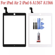 For iPad 6 2018 6th Gen  / Air 2  A1567 A1566 Touch Screen Digitizer Front LCD Outer Glass Touch Pla
