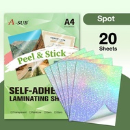 【Cold Laminate Spot】A-SUB Cold Laminate Film Self-Adhesive Laminate sheets I Spot Laminate Film A4 2