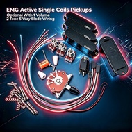 EMG Active Single Coils Pickups SSS Pickups (Optional With 1 Volume 2 Tone 5 Way Blade Wiring,Pickup