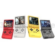 Powkiddy V90S 64G Retro Flip Handheld Game Console 3.5 Inch IPS 8000+ Games 3000mAh Foldable Open-So