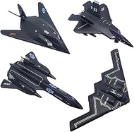 Zugar Land Die-Cast Pullback Stealth Bomber Models (4.25"-5.25") SR-71 Blackbird, F-22 Raptor, F-117