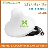 2G 3G 4G Indoor Antenna Internal Ceiling Antenna with 3m Cable for Mobile Phone Signal Booster