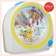 Seiko clock alarm clock Character Pocket Monster White Pearl 130×127×71mm CQ422W
