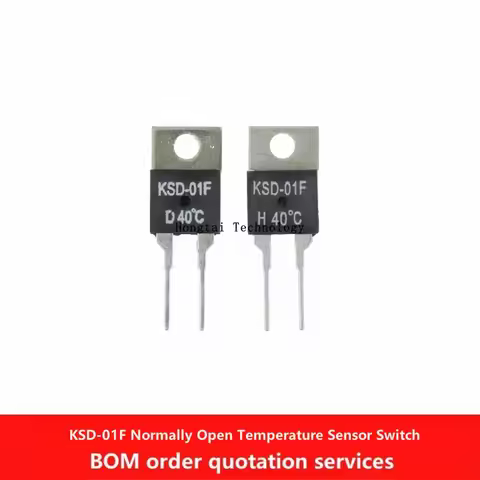 KSD-01F Temperature Switch D0/15/30/40/50/60/70/80/90/95/100/125/135C-150 Degree 2A 250V Normally Op