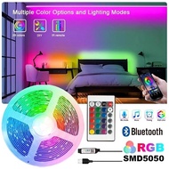 RGB LED Strip Light USB Bluetooth IR Remote 20 Colors Music Sync Timing Bedroom TV Backlight Decor