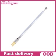 DIBO 1Pc 37cm 5 Section Telescopic Stainless Steel AM FM Radio Universal Antenna .