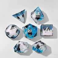 DND Dice Set7rpg Dice dice Cthulhu Resin Decal Game Dungeon COC Dice NZMQ