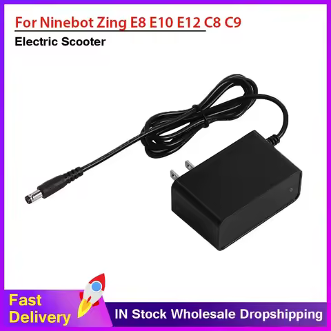 25.2V 1A Battery Charger for Segway Ninebot Zing E8 E10 E12 C8 C9 C10 C20 Electric Scooters Power Ad