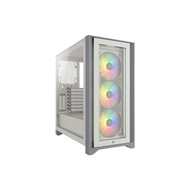 CASE CORSAIR CORSAIR iCUE 4000X RGB TG White (CC-9011205-WW) - Base on Product