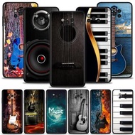 Music Instrument Guitar Piano Case For Xiaomi POCO X3 NFC X3 M3 Pro X3 F3 GT F1 Cover for Mi 11T 10T