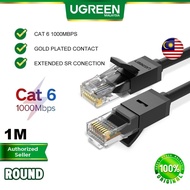 UGREEN Cat 6 Ethernet Patch Cable 1000 Mbps LAN CABLE Gigabit RJ45 Network Wire Lan Cables Plug RJ 45 Wifi Wi-Fi Connector Mac Computer PC Laptop Router Modem Printer XBOX PS4 PS3 PSP MSI Dell Asus Acer Hp 0.5 1 2 3 5 10 15 Meter