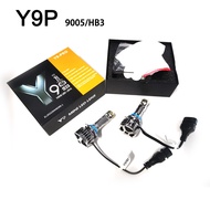 2PCS ไฟหน้ารถยนต์ Y9 รุ่นใหม่ หลอดไฟหน้าLedมินิ สว่างกว่า ทน ไฟหน้า H4 H11 H9 H8 พลังสูง 12V ไฟหน้า