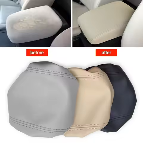 Car Armrest Box Center Console Lid Armrest Cover Interior Accessories PU Leather Cover for Honda CRV