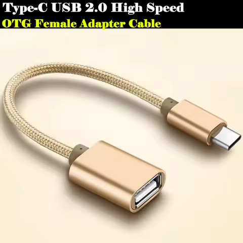 USB2.0 High Speed Type-C OTG Adapter Micro USB Female to Type C Male Converter for Samsung Galaxy No