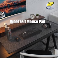 【SG】Office Computer Desk Protector Mat Table Wool Felt Mouse Pad Laptop Cushion Non-slip Keyboard Mat- 80*40cm