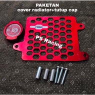 MERAH HRC VARIO RADIATOR COVER PACKAGE HRC VARIO 125 150 RADIATOR COVER + Anti-Rust Aluminum RADIATO