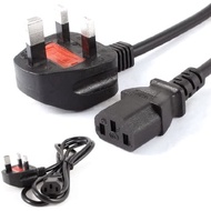 3 Pin Power 5A - 13A To IEC C13 Kettle Lead Cable for PC Monitor TV UK Plug AC